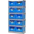 Rayonnages en acier sans vis Global Industrial™ avec bacs en plastique