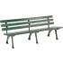 Recycled Plastic Benches with Back