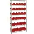 Quantum® Storage Systems Chrome Wire Shelving with Quick Pick Bins