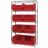 Quantum® Storage Systems Chrome Wire Shelving with Magnum Bins