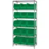 Quantum® Storage Systems Chrome Wire Shelving with Ultra Stack & Hang Bins