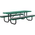 Perforated Metal Picnic Tables with Padded Seats