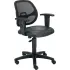 Fauteuils de bureau en vinyle à dossier en maille