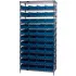 Global Industrial™ Chrome Wire Shelving with Shelf Bins