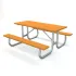 Traditional Picnic Tables with Metal Base