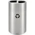 Poubelles décoratives en métal pour le tri sélectif à plusieurs compartiments