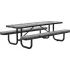Expanded Metal Picnic Tables with Padded Seats