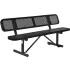 Perforated Metal Benches with Back