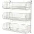 Chrome Adjustable Wall Mount Basket Shelving