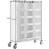 Chariots de préparation de commandes en époxy argenté Nexel®