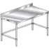 Work Tables with Backsplash