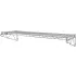 Nexel® Chrome Adjustable Wall Mount Wire Shelves