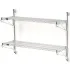 Chrome Adjustable Wall Mount Wire Shelving