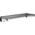 Black Epoxy Fixed Wall Mount Shelving