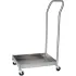 Chariot à tabourets empilables en acier inoxydable