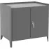 Armoire de rangement haute avec table intégrée