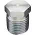 Zinc-Plated Steel Hex Head Solid Plugs