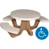 Tables de pique-nique en béton ADA
