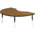 Kidney Shaped Standard Height Activity Tables