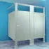 Compartiments de salle de bains en acier inoxydable à renforts supérieurs Metpar