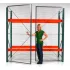 Clôtures pour rayonnages à palettes en treillis métallique RackBack® de Wirecrafters