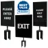 Signs, Sign Holders & Merchandisers For Crowd Control Posts