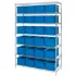 Global Industrial™ Chrome Wire Shelving with Dividable Grid Containers
