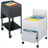 Chariots de rangement mobiles en acier pour dossiers