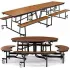 Cafeteria Tables with Bench Seating