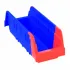 Bacs de rangement en plastique à double compartiment bicolores Akro-Mils
