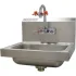 Lavabos avec robinets pour douche oculaire