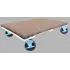Chariots pour terrasses en bois massif recouvertes de moquette