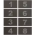 United Visual Numbers pour les casiers à téléphone portable en ABS/bois