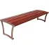 Bancs plats en bois