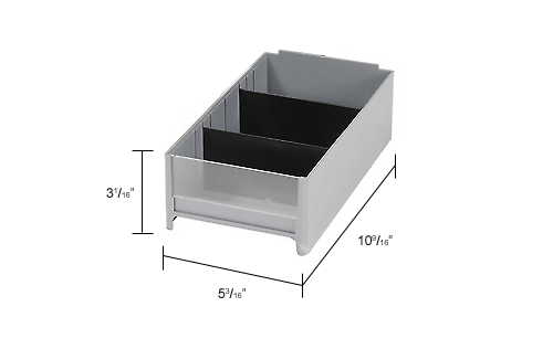 Akro-Mils Steel Small Parts Storage Cabinet 19909 - 17W x 11D x 11H w/ 9  Gray Drawers