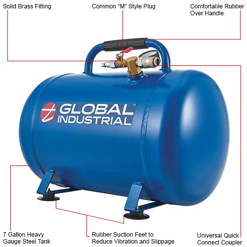 Compresseur D'air THE TANK 200 PSI, 6 Gallons, Crêpe, EC914S, 1,3 Ch
