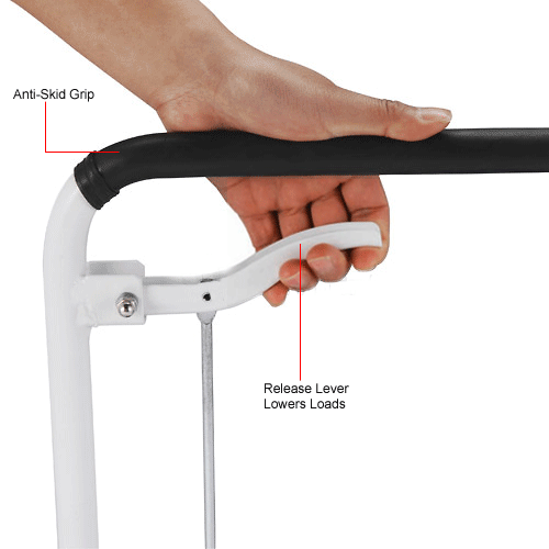 Global Industrial™ Mobile Scissor Lift Table, 27"L x 17"W Platform, 330