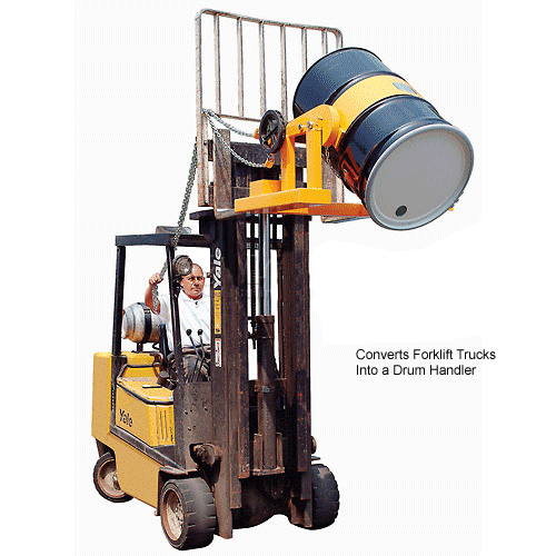 Drum & Barrel Lifters & Grabs Global Industrial™ Forklift Tilting