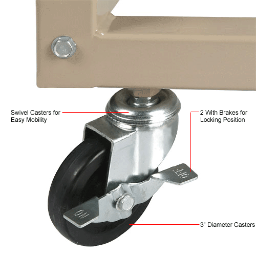 Interion® Blue Print Pivot Mobile Rack With 12 Pivot Hangers 240169