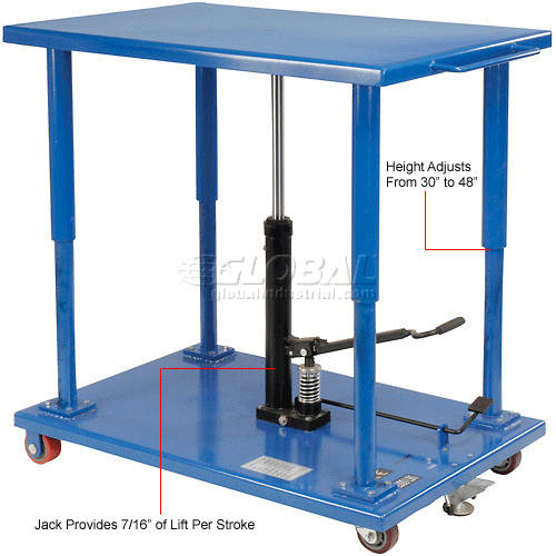 Global Industrial™ Work Positioning Post Lift Table Foot Control 2000 ...