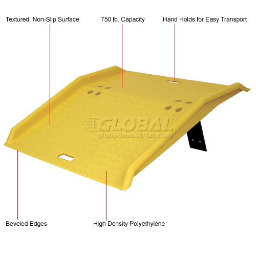 Eagle 1797 Portable Plastic Dock Plate for Hand Trucks 36"L x 48"W x