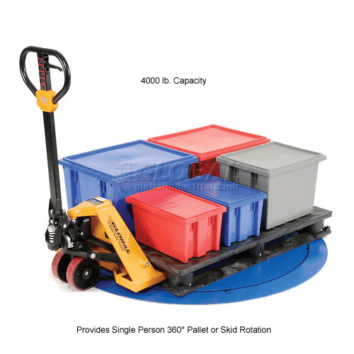 Pallet Carousel Skid Turntable LP4000T39 4000 Lb. Cap. 39" Usable Dia