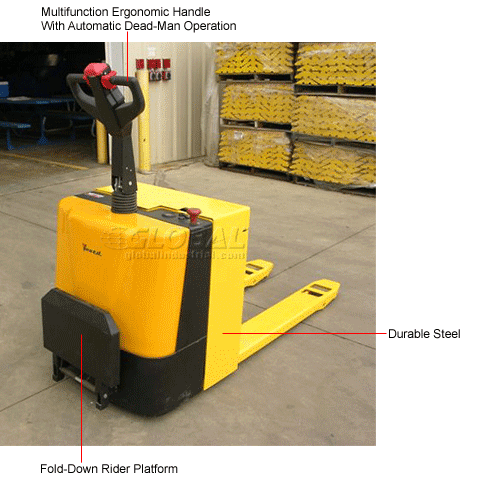 SelfPropelled Rider Pallet Jack Truck EPT274845RP 4500 Lb. Cap. 242090 GLOBALindustrial.ca