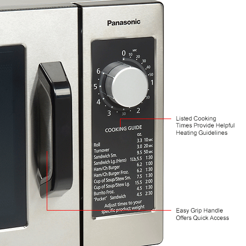 Panasonic® NE1025F, Commercial Microwave Oven, 0.8 Cu. Ft. 1000 Watt