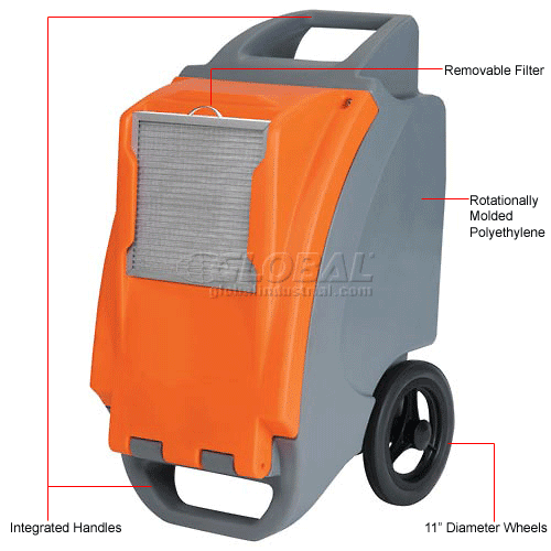 Fantech® Dehumidifier Commercial Grade Refrigeration, 18"W x 23-1/2"D x