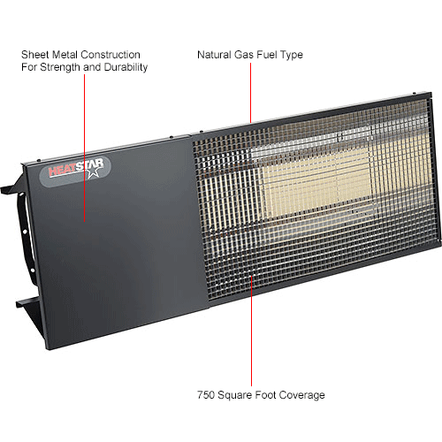 Heatstar Infrared Natural Gas Ceramic Heater, 30000 BTU 246077