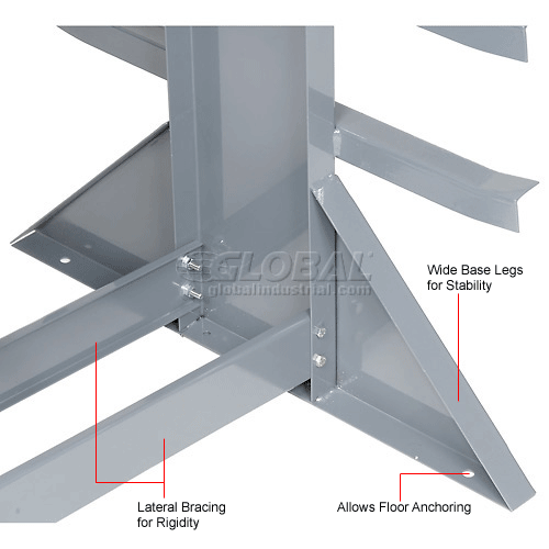 Horizontal Storage Rack 9 Levels 2600 Lb Capacity 246291