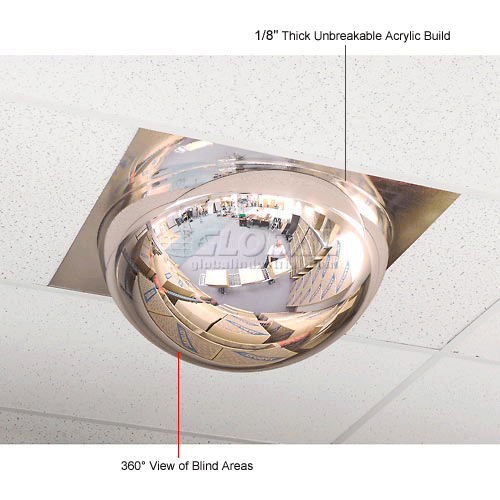 Drop In Mirror 360 Degree 23 Quot Dia Mirror 24 Quot X 24 Quot
