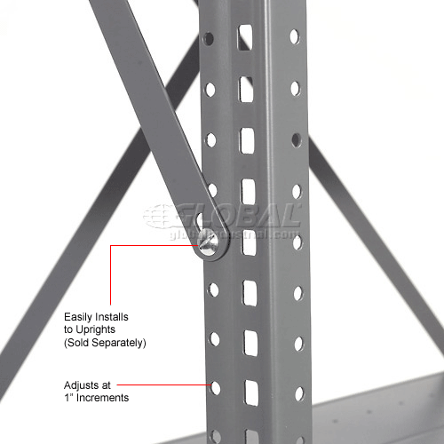 Shelving Accessories Global Industrial™ Universal Brace Kit