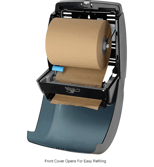 PALMER FIXTURE COMPANY Palmer Fixture Automatic Adjustable Touchless Paper  Towel Roll Dispenser, Black (TD024502)